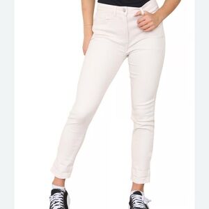 M and CO Womens Mom Jeans Tapered Leg Straight Ladies High Stretch Denim Pants